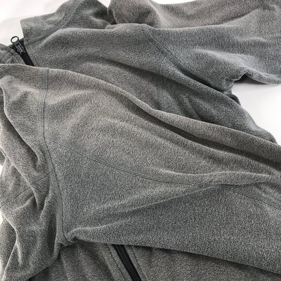REI Full Zip Hooded Sweatshirt Women's Medium Gray Hoodie Pockets Outdoor Travel - Picture 10 of 13